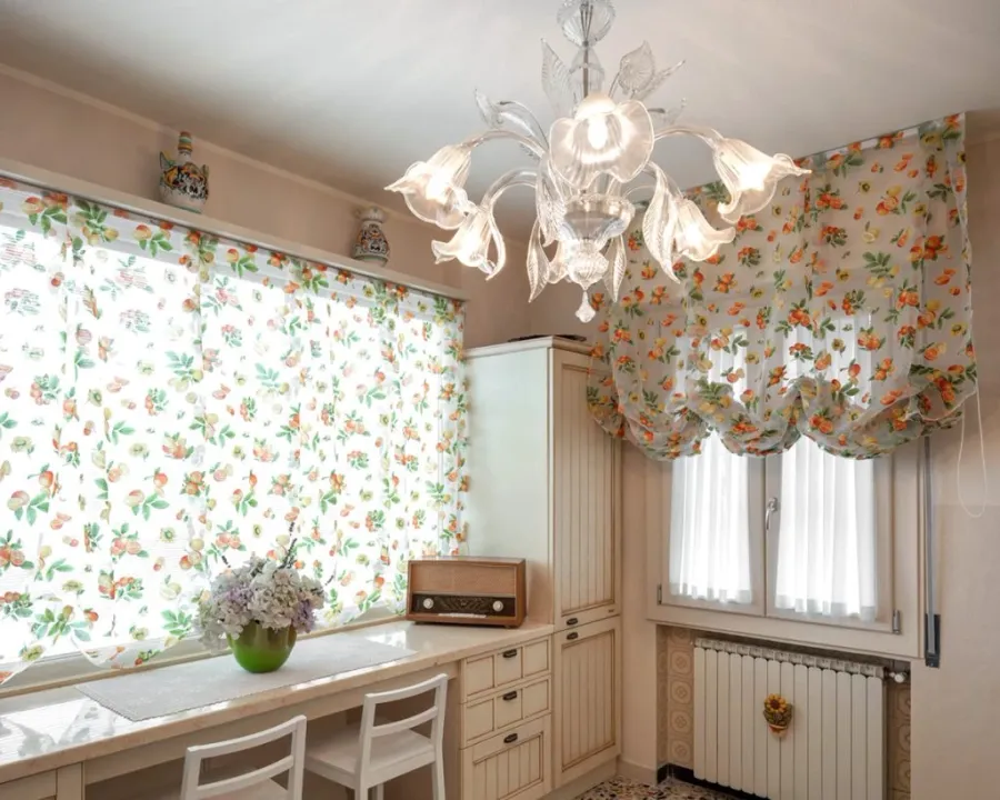 obrazek 1 Stylowa włoska szklana lampa sufitowa - szkło murano wykonane ręcznie