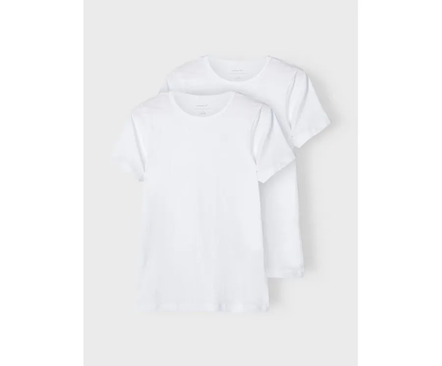 obrazek 1 NAME IT Komplet 2 t-shirtów 13209164 Biały Slim Fit