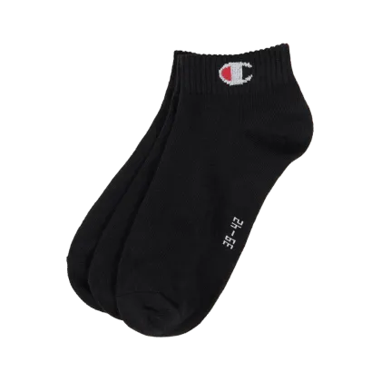 Zdjęcie Skarpety z detalem z logo, w zestawie 3 szt., model „Quarter Sock”