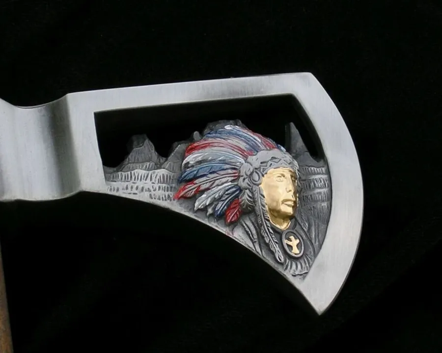 obrazek 5 Stylowy indiański tomahawk z bizonem
