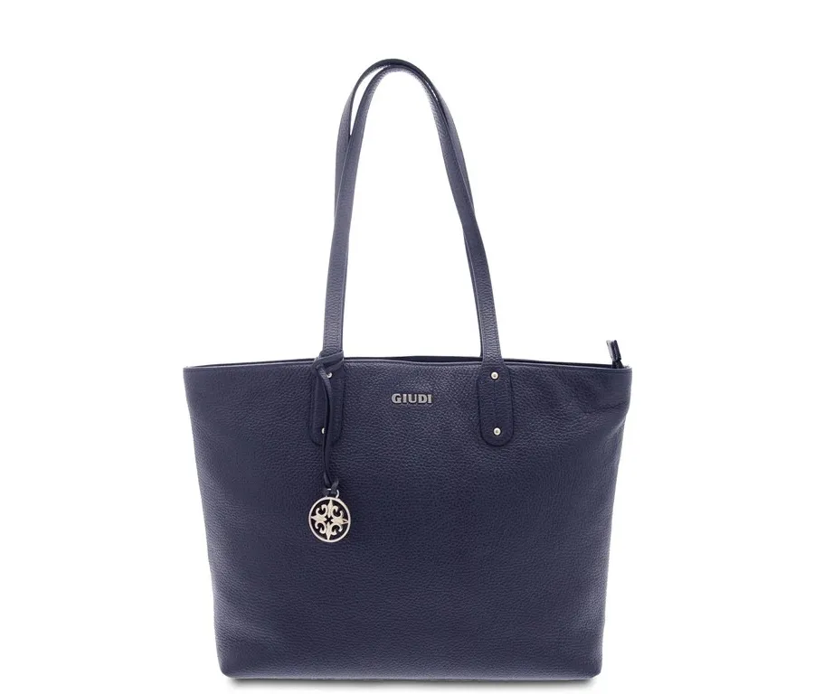 obrazek 2 Skórzana torebka shopper z Włoch - Giudi