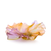 Picture Original medium bowl with a plant shape - Daum