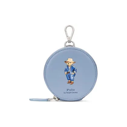 Zdjęcie Polo Ralph Lauren portfel skórzany damski kolor niebieski 427960634