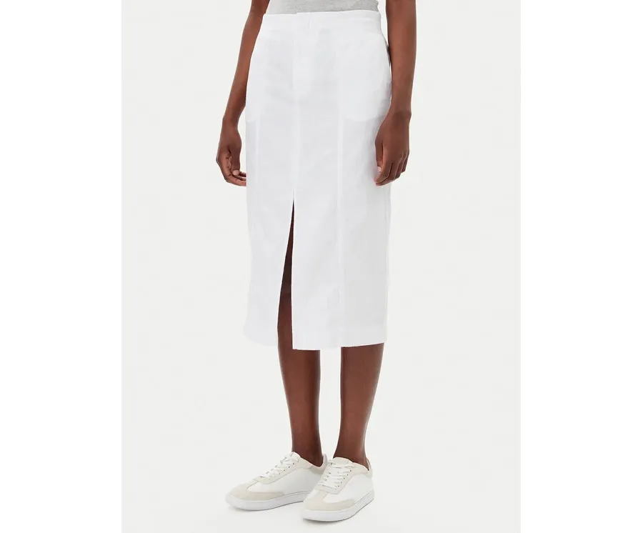 obrazek 1 Calvin Klein Jeans Spódnica midi J20J225327 Biały Regular Fit