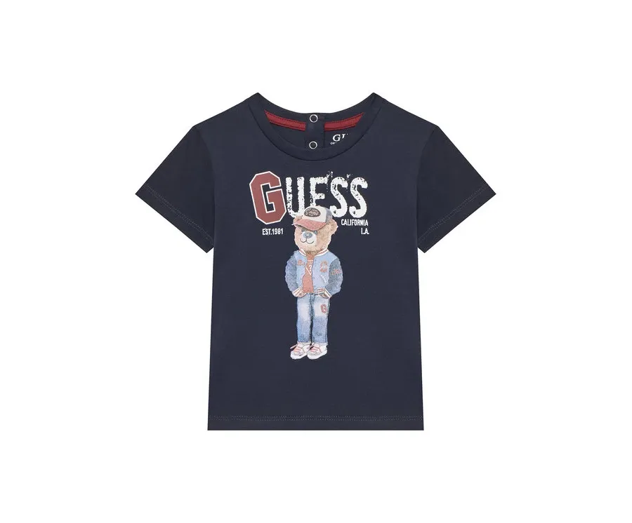 obrazek 1 Guess T-Shirt N5YI22 K8HM4 Granatowy Regular Fit