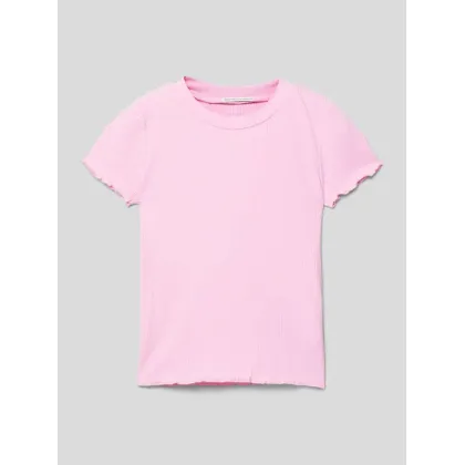 Zdjęcie T-shirt z drobnym prążkowaniem