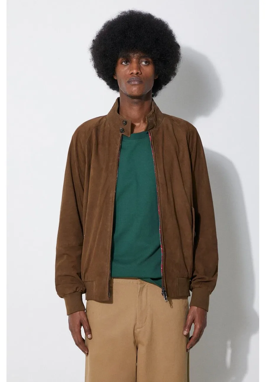 obrazek 1 Baracuta kurtka zamszowa G9 Suede męska kolor zielony przejściowa BRCPS0939