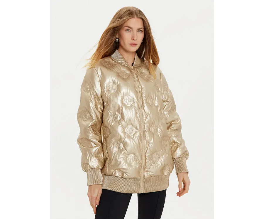 obrazek 1 Guess Kurtka z imitacji skóry Marianne W4BL60 WGB20 Złoty Regular Fit