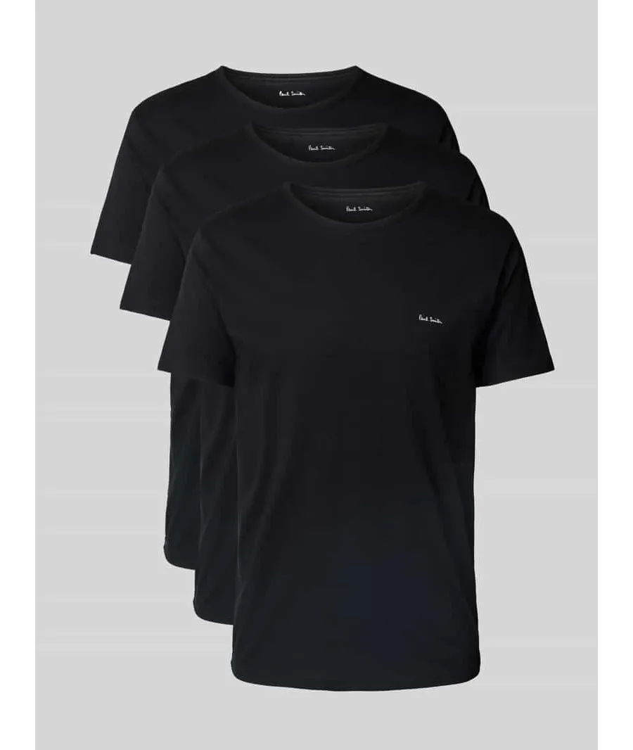 obrazek 1 T-shirt z wiskozy z nadrukiem z logo w zestawie 3 szt.