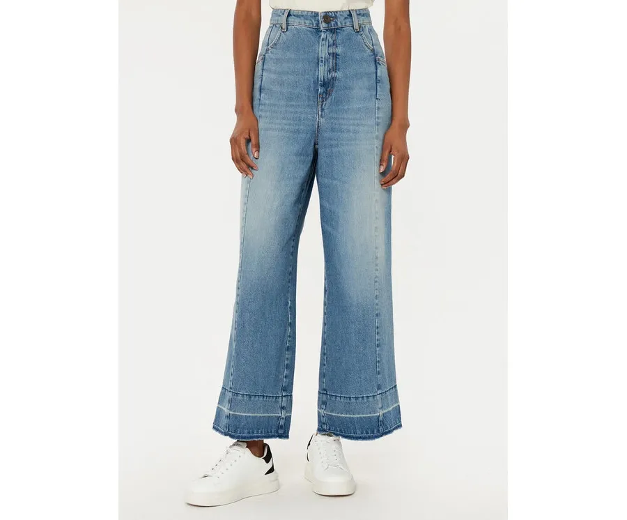 obrazek 1 Weekend Max Mara Jeansy Agenda 2515181031 Niebieski Wide Leg