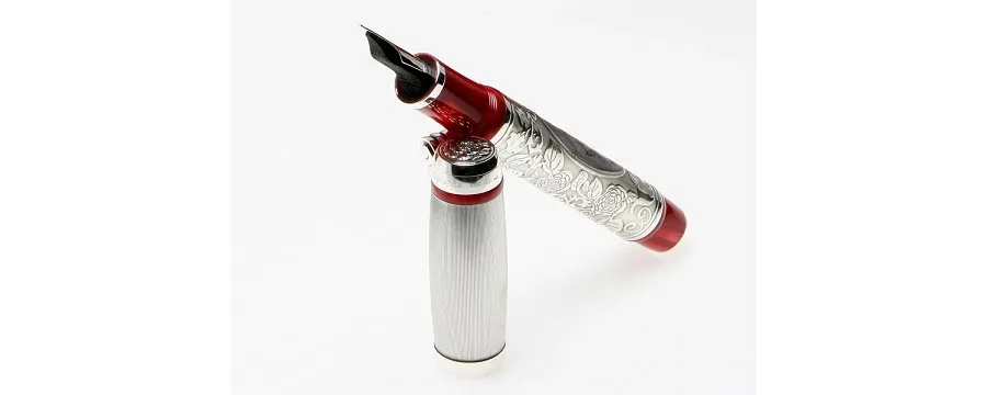 picture 3 Artistic Silver/Celluloid Fountain Pen - Traviata - Serie Emozioni in Musica