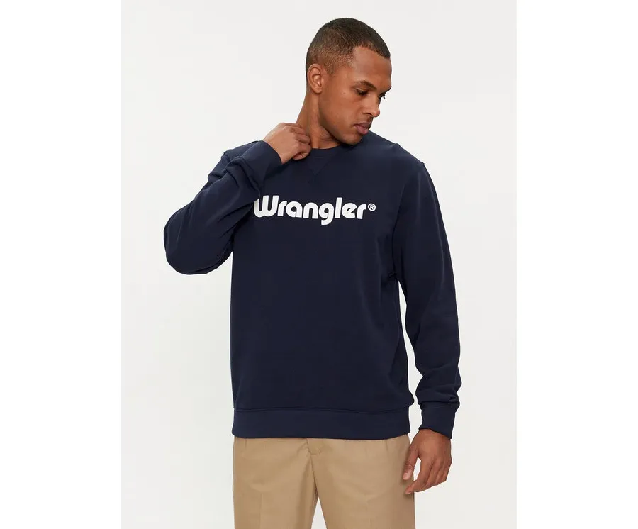 obrazek 1 Wrangler Bluza Logo 112350539 Écru Regular Fit