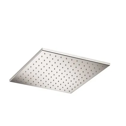 Zdjęcie Wykonana ze stali nierdzewnej - kwadratowa deszczownica 40 x 40 cm do łazienki