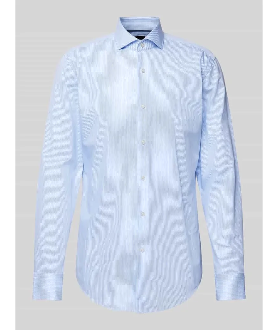 obrazek 1 Koszula biznesowa o kroju slim fit z kołnierzykiem typu cutaway model ‘Hank’