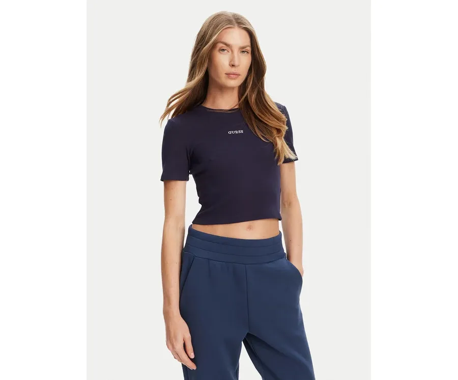 obrazek 1 Guess T-Shirt V5YP08 K8RT2 Granatowy Slim Fit