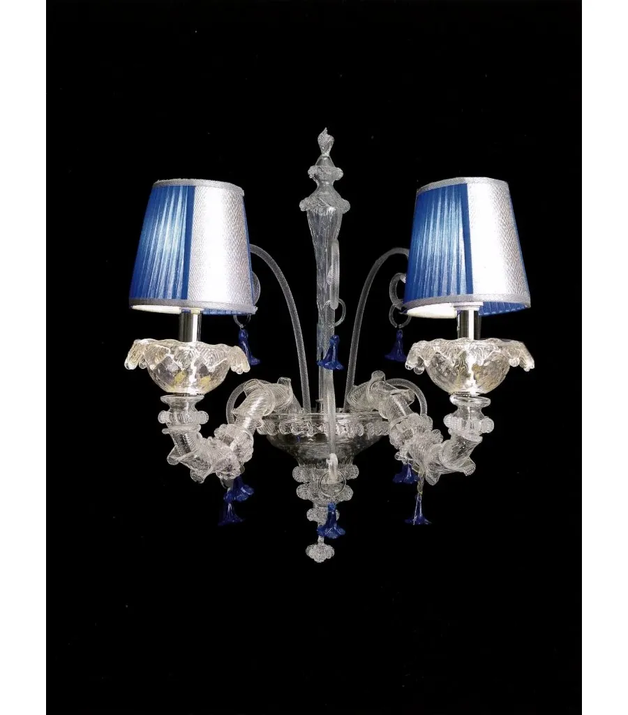 obrazek 1 Stylowa lampa ścienna wykonana ze szkła