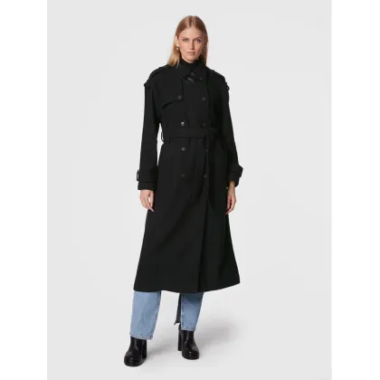Zdjęcie Herskind Płaszcz wełniany Astra 4580830 Czarny Regular Fit