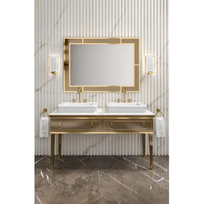 Zdjęcie Znakomity, nowoczesny zestaw mebli do łazienki