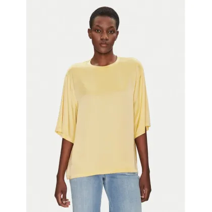 Zdjęcie ViCOLO Bluzka TD0013 Żółty Relaxed Fit