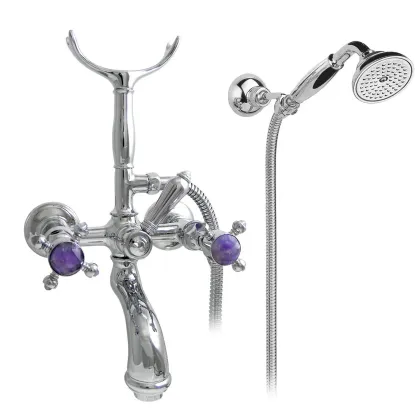 Zdjęcie Zestaw wannowy z zewnętrznym prysznicem z ceramiczną głowicą - Officina Nicolazzi