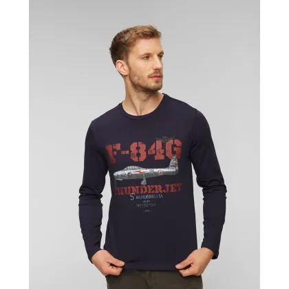 Zdjęcie Granatowy Longsleeve Męski Aeronautica Militare