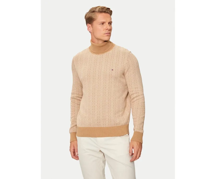 obrazek 1 Tommy Hilfiger Golf MW0MW37023 Beżowy Regular Fit