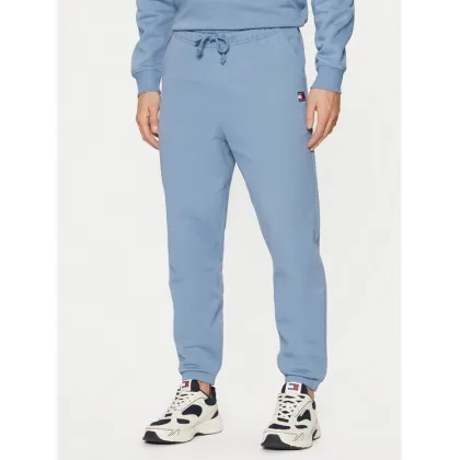 Zdjęcie Tommy Jeans Spodnie dresowe Badge DM0DM20276 Niebieski Regular Fit