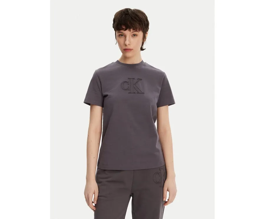 obrazek 1 Calvin Klein Jeans T-Shirt J20J225256 Szary Regular Fit