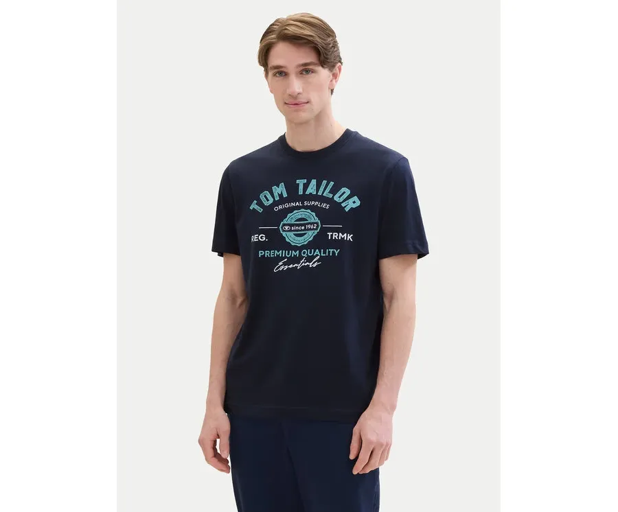 obrazek 1 Tom Tailor T-Shirt 1037735 Granatowy Regular Fit