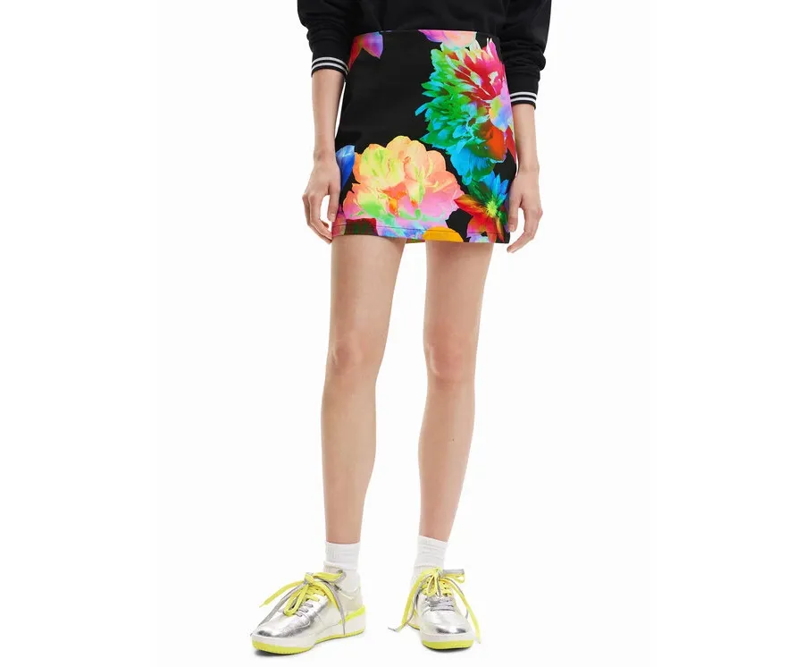 obrazek 1 Desigual Spódnica mini 23SWFW09 Kolorowy Slim Fit