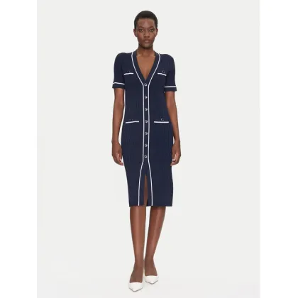 Zdjęcie Luisa Spagnoli Sukienka dzianinowa Candelotto 100004 Granatowy Slim Fit