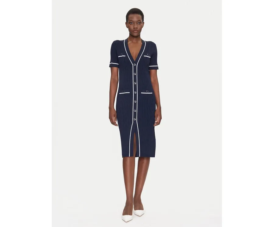 obrazek 1 Luisa Spagnoli Sukienka dzianinowa Candelotto 100004 Granatowy Slim Fit