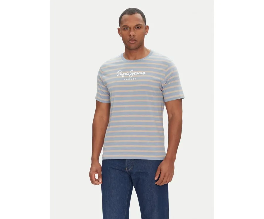obrazek 1 Pepe Jeans T-Shirt PM509407 Niebieski Regular Fit