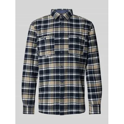 Zdjęcie Koszula flanelowa o kroju regular fit z czystej bawełny ze wzorem w kratkę