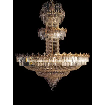 Zdjęcie Luksusowy włoski żyrandol wykonany z kryształu