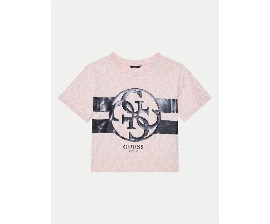 obrazek 1 Guess T-Shirt J5RI04 K6YW4 Różowy Regular Fit