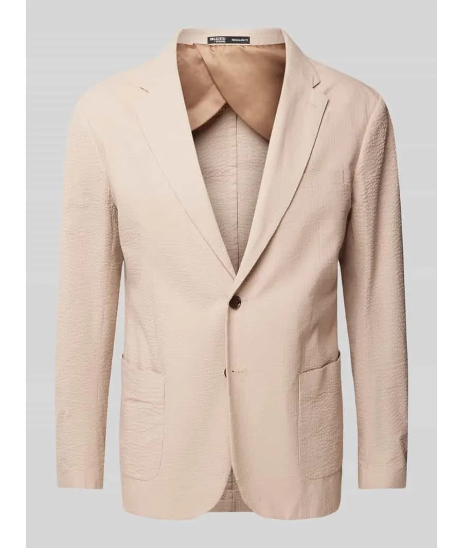 obrazek 1 Marynarka o kroju regular fit z efektem marszczenia model ‘SMITH’