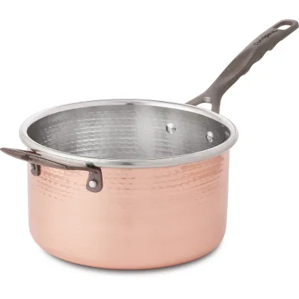 Zdjęcie Rondel głęboki z uchwytem Ø 24cm indukcja - Cu Artigiana