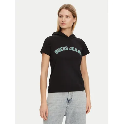 Zdjęcie Guess T-Shirt W5GP28 J1314 Czarny Regular Fit