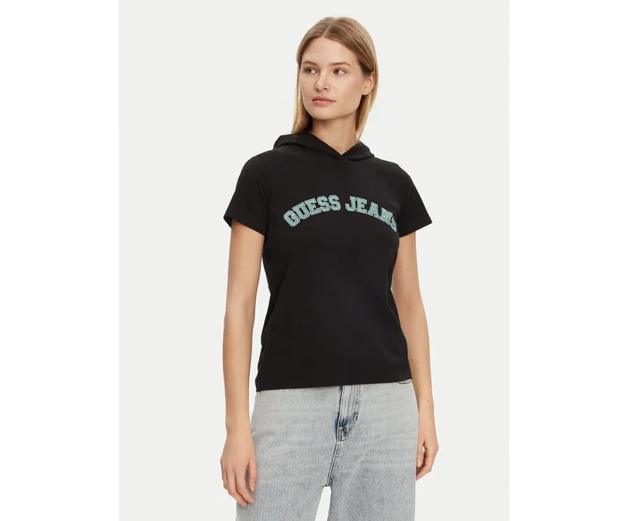 obrazek 1 Guess T-Shirt W5GP28 J1314 Czarny Regular Fit