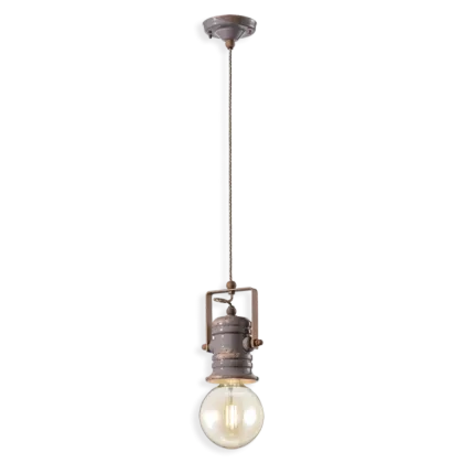 Zdjęcie Stylowa mała lampa wisząca Urban w stylu retro z Włoch