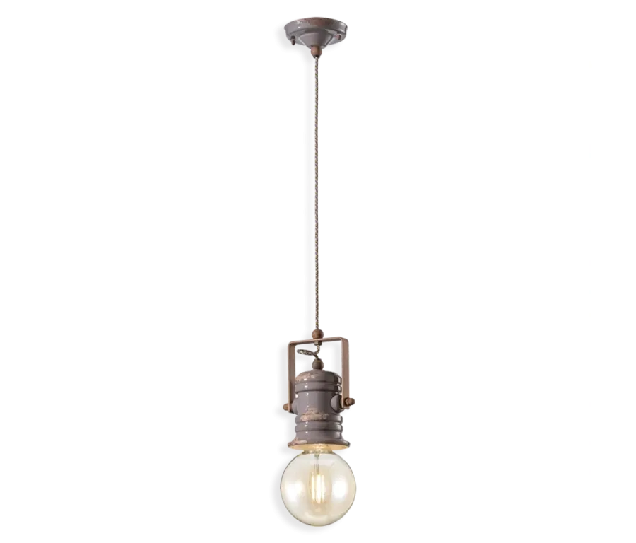 obrazek 1 Stylowa mała lampa wisząca Urban w stylu retro z Włoch
