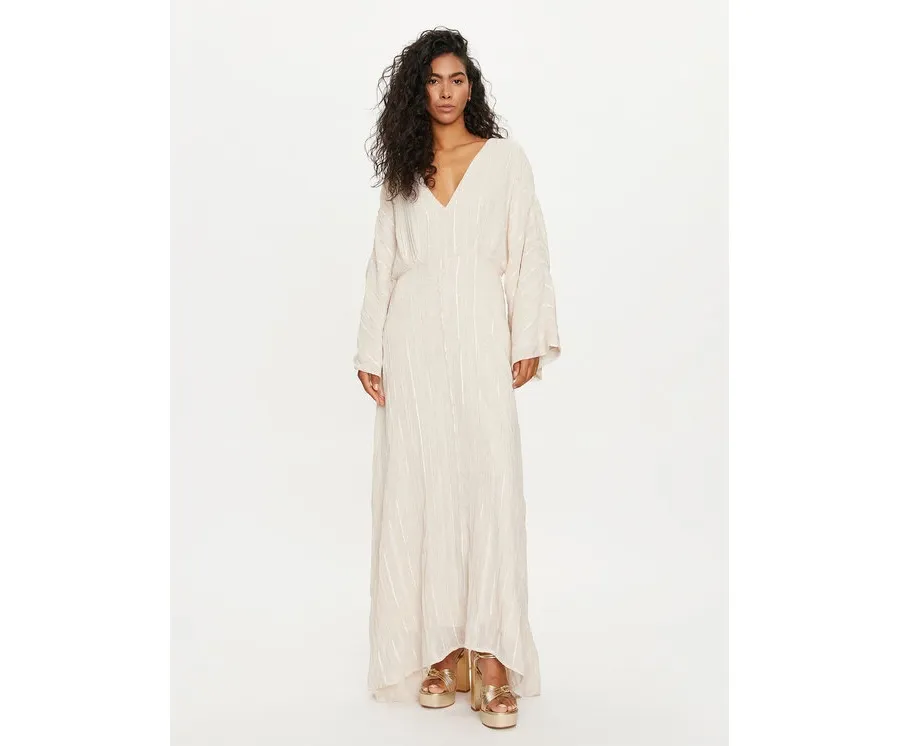 obrazek 1 Vero Moda Sukienka letnia Tara 10304254 Écru Loose Fit