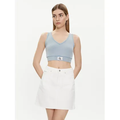 Zdjęcie Calvin Klein Jeans Top J20J223109 Błękitny Slim Fit