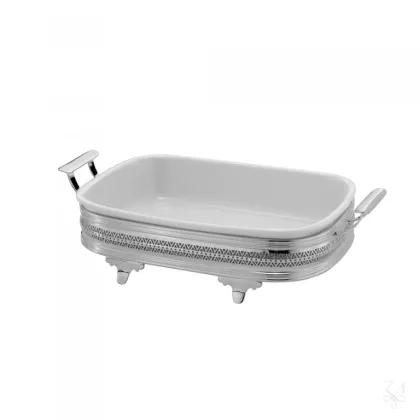 Picture Griglia rectangular silver-plated baking plate holder - Zaramella Argenti