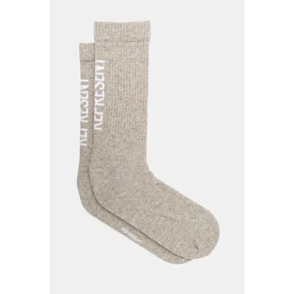 Zdjęcie Represent skarpetki Logo Socks męskie kolor szary MLM8871.50