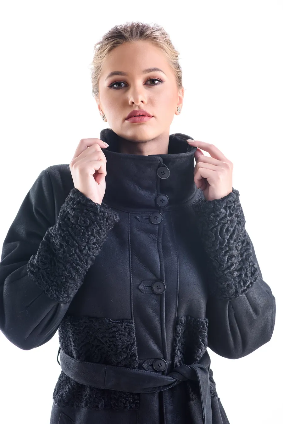 picture 2 Elegant long lambskin coat - A&A Vesa