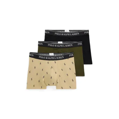 Zdjęcie Polo Ralph Lauren bokserki 3-pack męskie kolor zielony 714830299