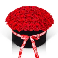 Zdjęcie Bukiet 100 wiecznych róż - Flower Box dla niej - Luxury Products