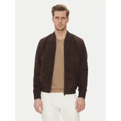 Zdjęcie Serge Pariente Kurtka skórzana M888 Brązowy Regular Fit